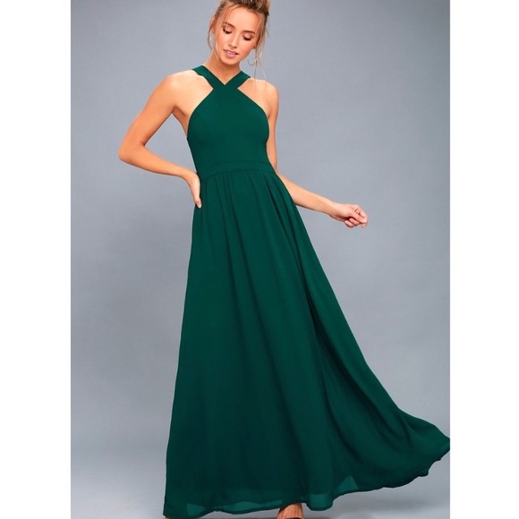 Lulus Dresses & Skirts - New Lulus Air of Romance Green Maxi Dress S